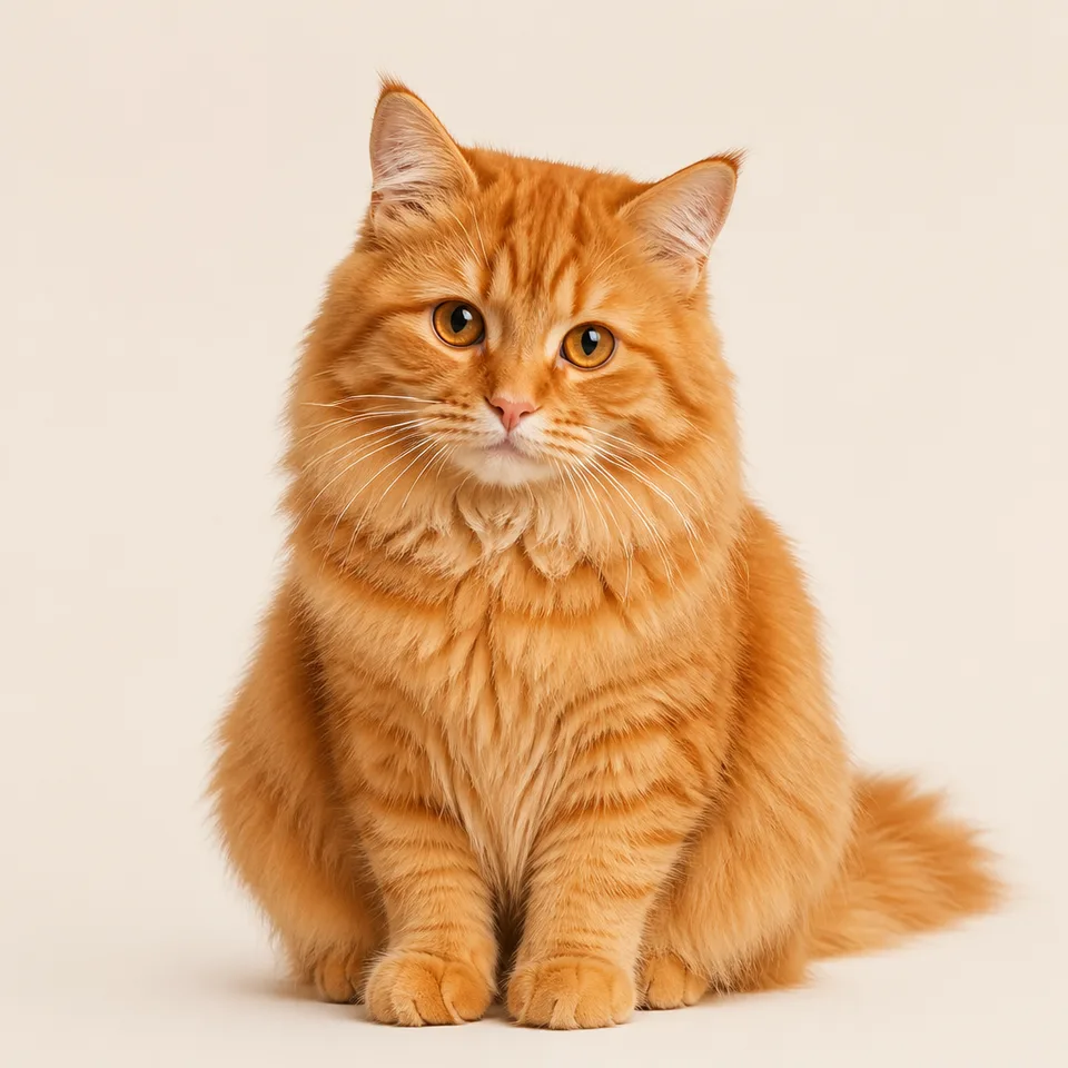 AI background remover example: pet with fine fur detail preserved after background removal
