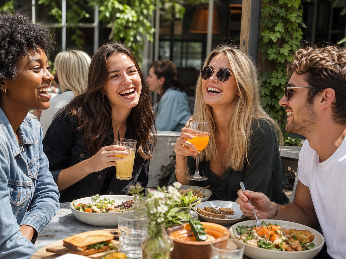 AI photo editor example: lifestyle social post visual with balanced crop and vibrant color